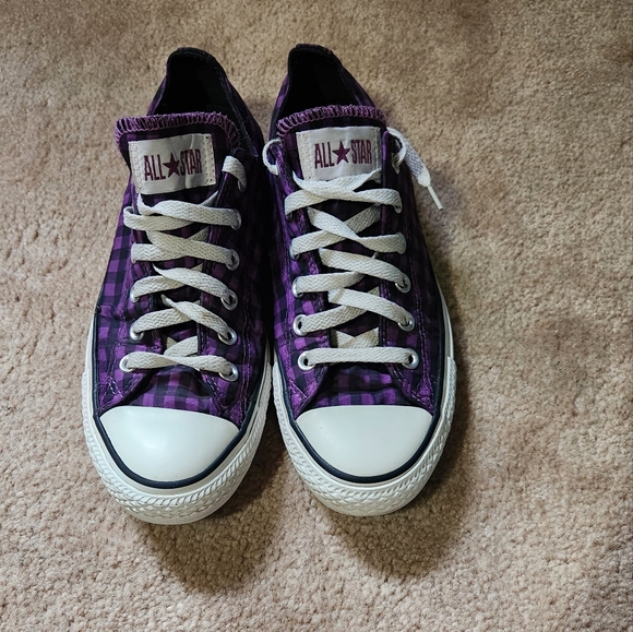 Converse Purple and White Chuck Taylor Sneakers - Picture 2 of 6